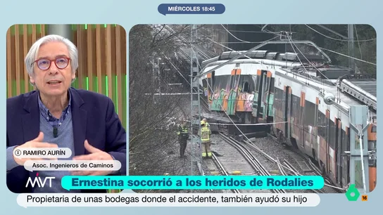 Un ingeniero, tajante sobre el accidente de Rodalíes: "Ese muro no tenía que haberse caído, estaba mal proyectado" Ramiro Aurín, vocal de la Asociación de Ingenieros de Caminos, analiza en este vídeo las posibles causas de la caída de un muro de contención que golpeó un tren de Rodalíes, provocando la muerte del maquinista y decenas de heridos.