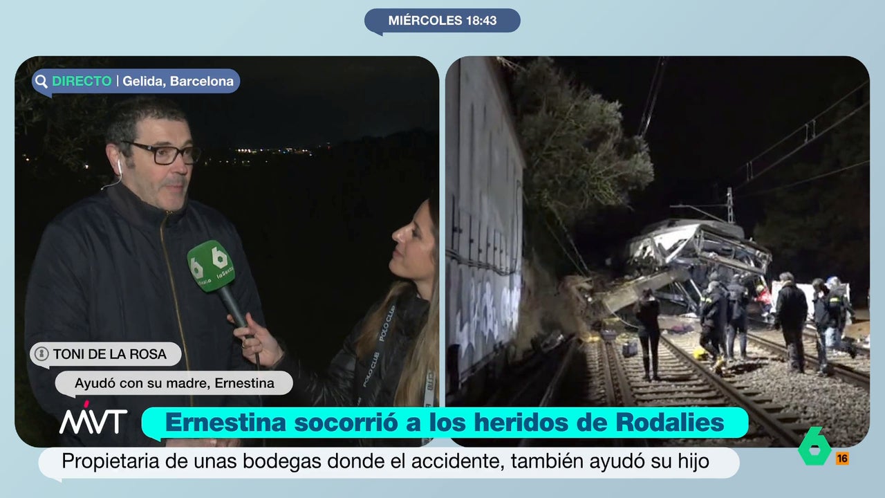 Toni, ofreció junto a su madre su casa para los heridos de Rodalíes ...