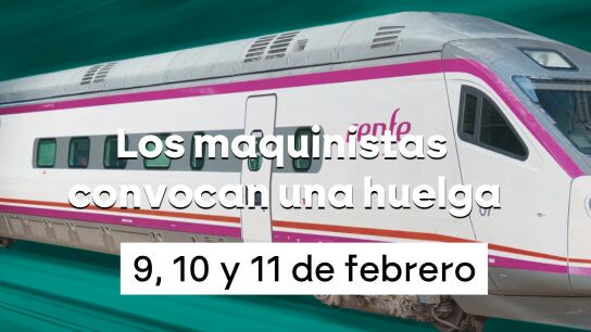 Grafismos que muestra los d&iacute;as de la huelga de maquinistas