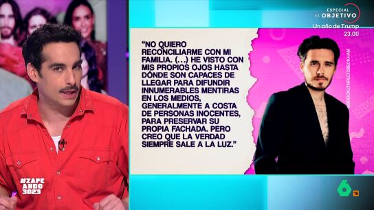 Juan Sanguino recopila en este v&iacute;deo alguna de las "pu&ntilde;aladas por la espalda" m&aacute;s brutales del comunicado bomba de Brooklyn Beckham contra sus padres, con m&uacute;ltiples acusaciones hacia su familia.