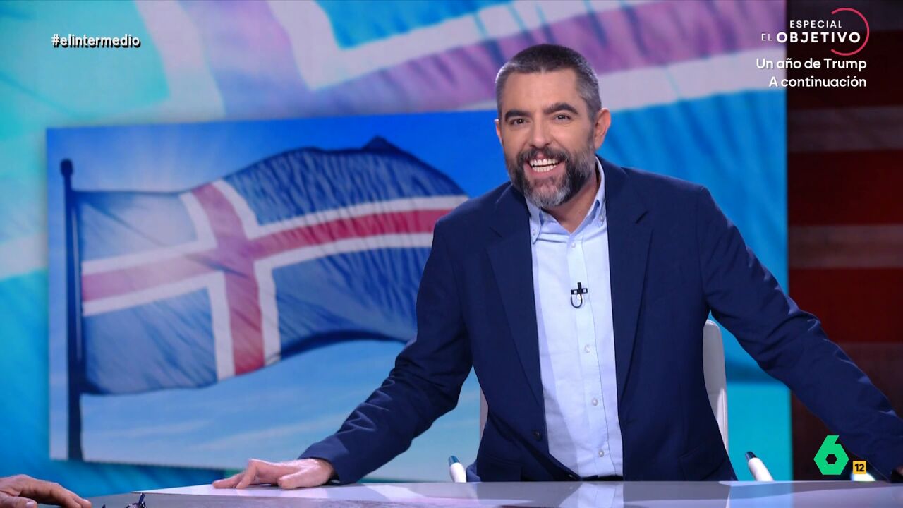 Dani Mateo, sobre el lapsus de Trump al confundir Islandia con Groenlandia: "Lo que le gusta el hielo..."