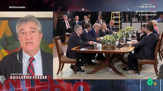 Guillermo Fesser señala que "EEUU depende completamente de Europa para pagar sus facturas a fin de mes" El corresponsal analiza en este vídeo si Europa debería preocuparse ante las amenazas de Donald Trump. Fesser considera que la UE debería unirse y hacerle frente.