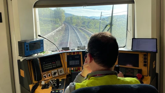 Maquinista de un tren. Maquinista de un tren.