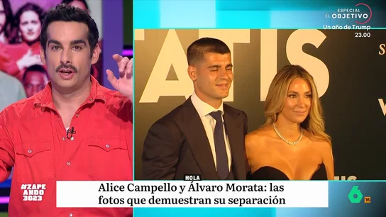 Juan Sanguino reacciona a la ruptura definitiva de Morata y Alice Campello: el detalle que indica que el jugador ya vive en otra casa Según la revista '¡Hola!', Morata y Alice Campello habrían roto definitivamente. Juan Sanguino analiza en el vídeo sobre estas líneas el reportaje de la revista que confirma la ruptura y lo que dicen sus redes sociales.