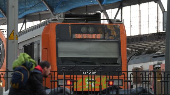 Imagen de archivo. Trenes sin servicio.