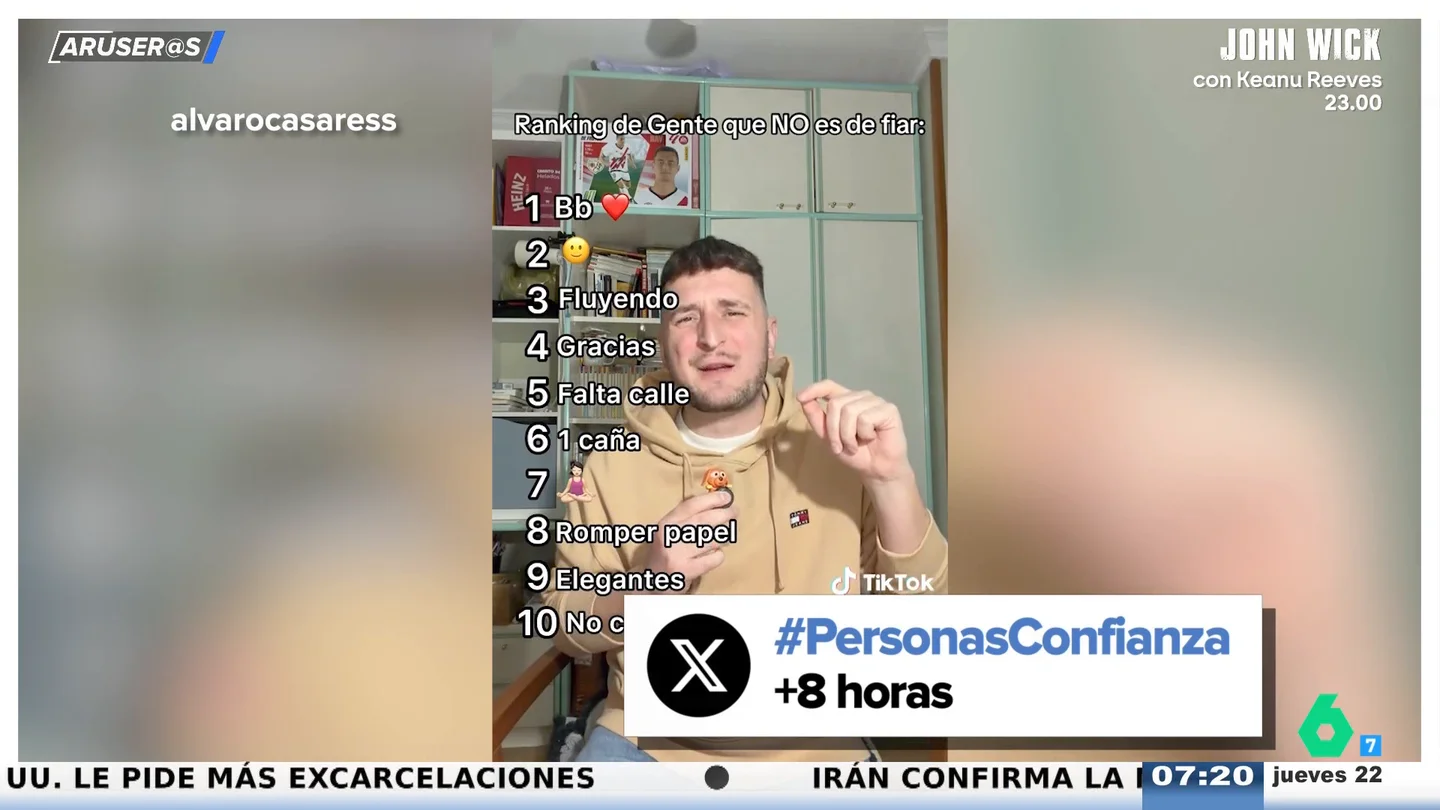 Los colaboradores de Aruser@s, en el top 2 del ranking de Álvaro Casares de personas "poco fiables" Los colaboradores de Aruser@s, en el top 2 del ranking de Álvaro Casares de personas "poco fiables"