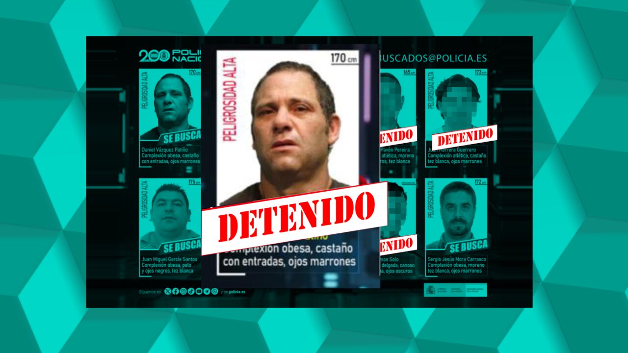 Detenido el pederasta Daniel Vázquez Patiño en Meicende (A Coruña) , uno de los diez fugitivos más buscados por la Policía