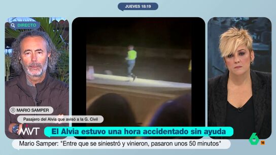 Mario, el superviviente del Alvia que sali&oacute; a pedir ayuda, explica en este v&iacute;deo c&oacute;mo fue el momento en que hizo saber a la Guardia Civil que hab&iacute;a otro tren accidentado adem&aacute;s del Iryo y calcula en una hora el tiempo que estuvieron sin asistencia.