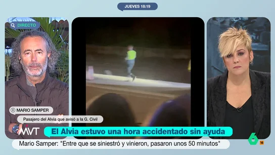 Mario, superviviente del Alvia, desvela la reacción de "sorpresa" del guardia civil al que dijo que había otro tren accidentado Mario, el superviviente del Alvia que salió a pedir ayuda, explica en este vídeo cómo fue el momento en que hizo saber a la Guardia Civil que había otro tren accidentado además del Iryo y calcula en una hora el tiempo que estuvieron sin asistencia.