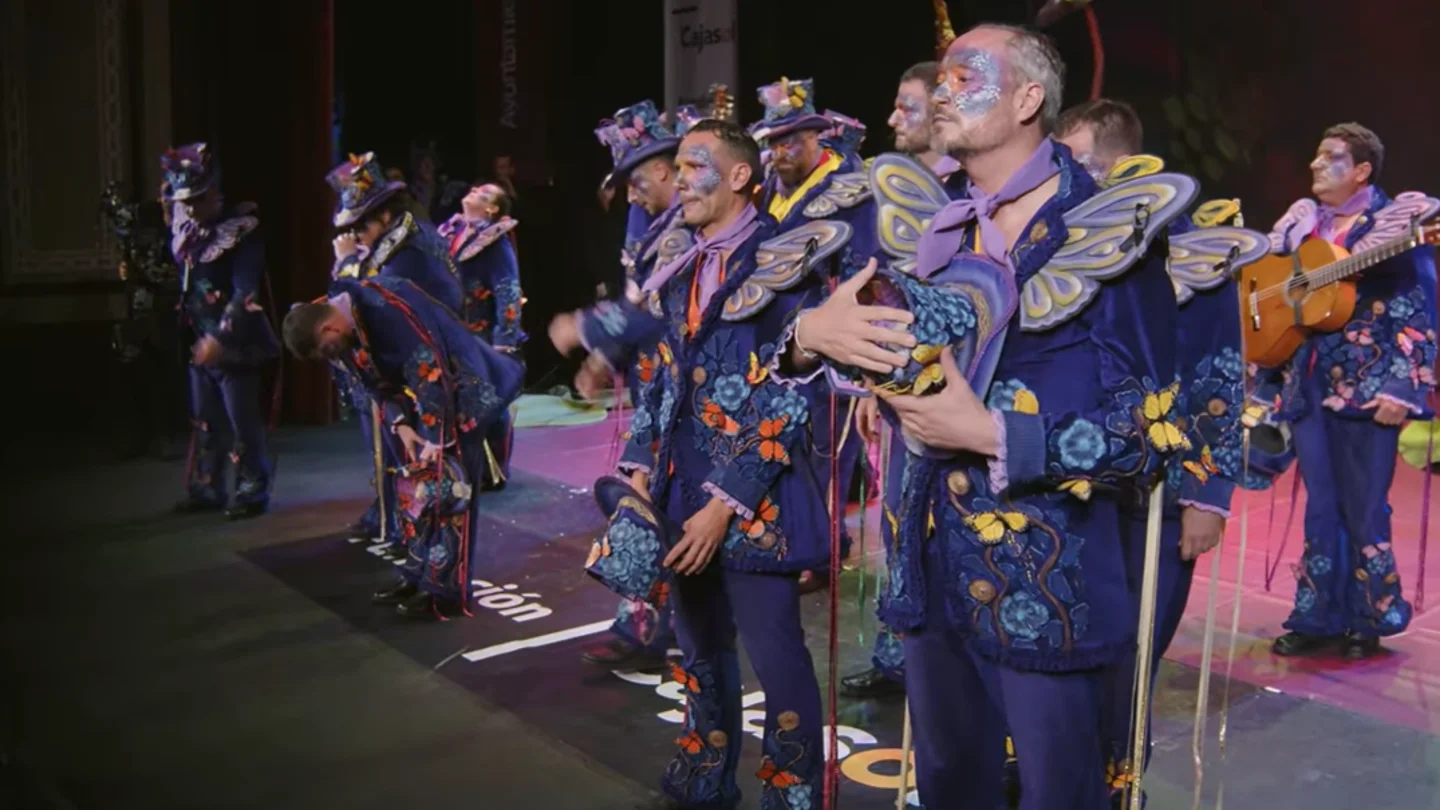Los mariposas, en su actuación en preliminares del COAC Los mariposas, en su actuación en preliminares del COAC