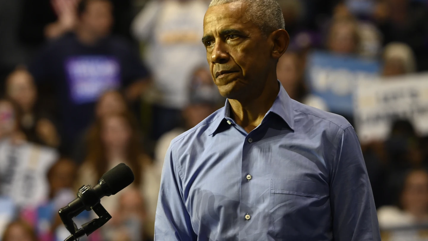 Una imagen de arcivo del expresidente de Estados Unidos Barack Obama durante un acto en Nueva Jersey en 2025 Una imagen de arcivo del expresidente de Estados Unidos Barack Obama durante un acto en Nueva Jersey en 2025