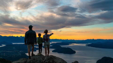 Atardecer en La Patagonia