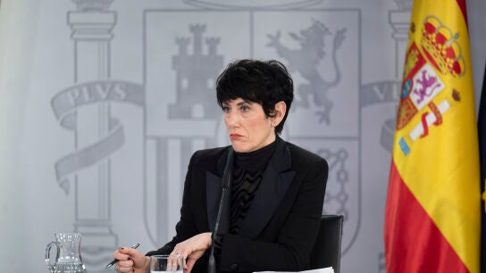 La portavoz y ministra de Seguridad Social, Migraciones e Inclusi&oacute;n, Elma Saiz