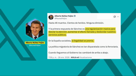 Feij&oacute;o, antes y ahora: el l&iacute;der del PP pasa de decir a los migrantes que pod&iacute;an "estar tranquilos" a acusarles de "desbordar nuestros servicios"