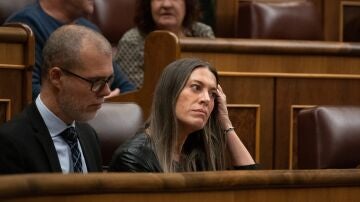 La diputada de Junts, Miriam Nogueras, durante una sesi&oacute;n plenaria en el Congreso
