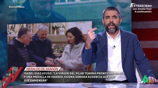 Dani Mateo se&ntilde;ala que Ayuso ya se siente una ma&ntilde;a m&aacute;s: "Ha propuesto que la Virgen del Pilar tenga un manto y una medalla de la Comunidad de Madrid"