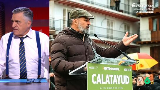 Wyoming comenta el look de Abascal en Calatayud: "&iquest;Quiere pedir el voto a la gente del campo o solo a los Peaky Blinders?"
