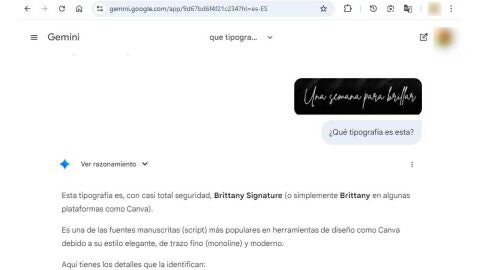 Identificando tipografías con Gemini