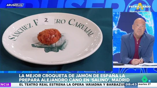 Alfonso Arús, al conocer que la mejor croqueta de jamón de España 2026 se sirve en Madrid: "Después de la mía" Alfonso Arús, al conocer que la mejor croqueta de jamón de España 2026 se sirve en Madrid: "Después de la mía"