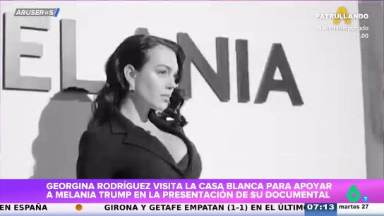 Georgina Rodr&iacute;guez visiona en primicia el documental de Melania Trump en la Casa Blanca: "Se est&aacute; moviendo muy bien"