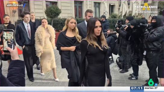 El v&iacute;deo de David y Victoria Beckham en el que reaparecen con sus hijos en Par&iacute;s tras el comunicado de Brooklyn