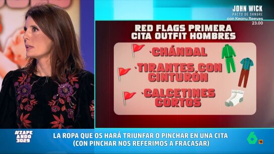Mar&iacute;a Jos&eacute; G&oacute;mez y Verd&uacute;, la experta en protocolo de Zapeando, explica en este v&iacute;deo qu&eacute; ropa es la m&aacute;s recomendable para una primera cita y qu&eacute; cosas no nos deber&iacute;amos poner si queremos causar una buena impresi&oacute;n.