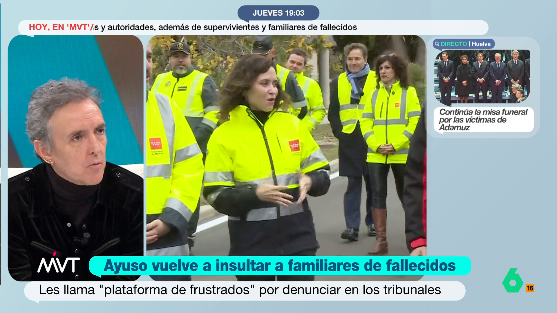 Ramoncín: "Ayuso está preocupada por si en algún momento alguien le dice que tiene que sentarse a declarar delante de uno vestido de negro"