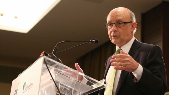 El exministro de Hacienda Crist&oacute;bal Montoro, durante un acto