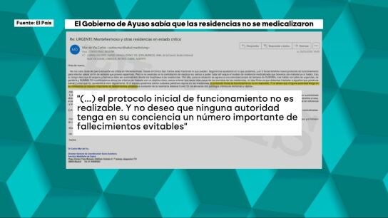 El Gobierno de Ayuso sab&iacute;a que las residencias no se medicalizaron