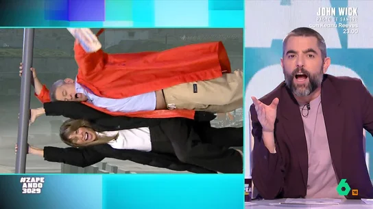 Zapeando 'contacta' con la chica gaditana que se agarró en un semáforo para no ser arrastrada por el viento La borrasca Kristin ha provocado fuertes rachas de viento en Andalucía. Por ese motivo, María Gómez se ha convertido en una gaditana y así compartir la última hora del temporal en la provincia.