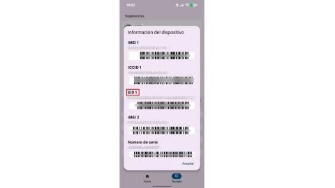 Comprobando la compatibilidad con eSIM