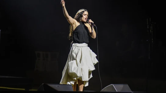 Rosalía, en el Concert-Manifest x Palestina en el Palau Sant Jordi de Barcelona Rosalía, en el Concert-Manifest x Palestina en el Palau Sant Jordi de Barcelona