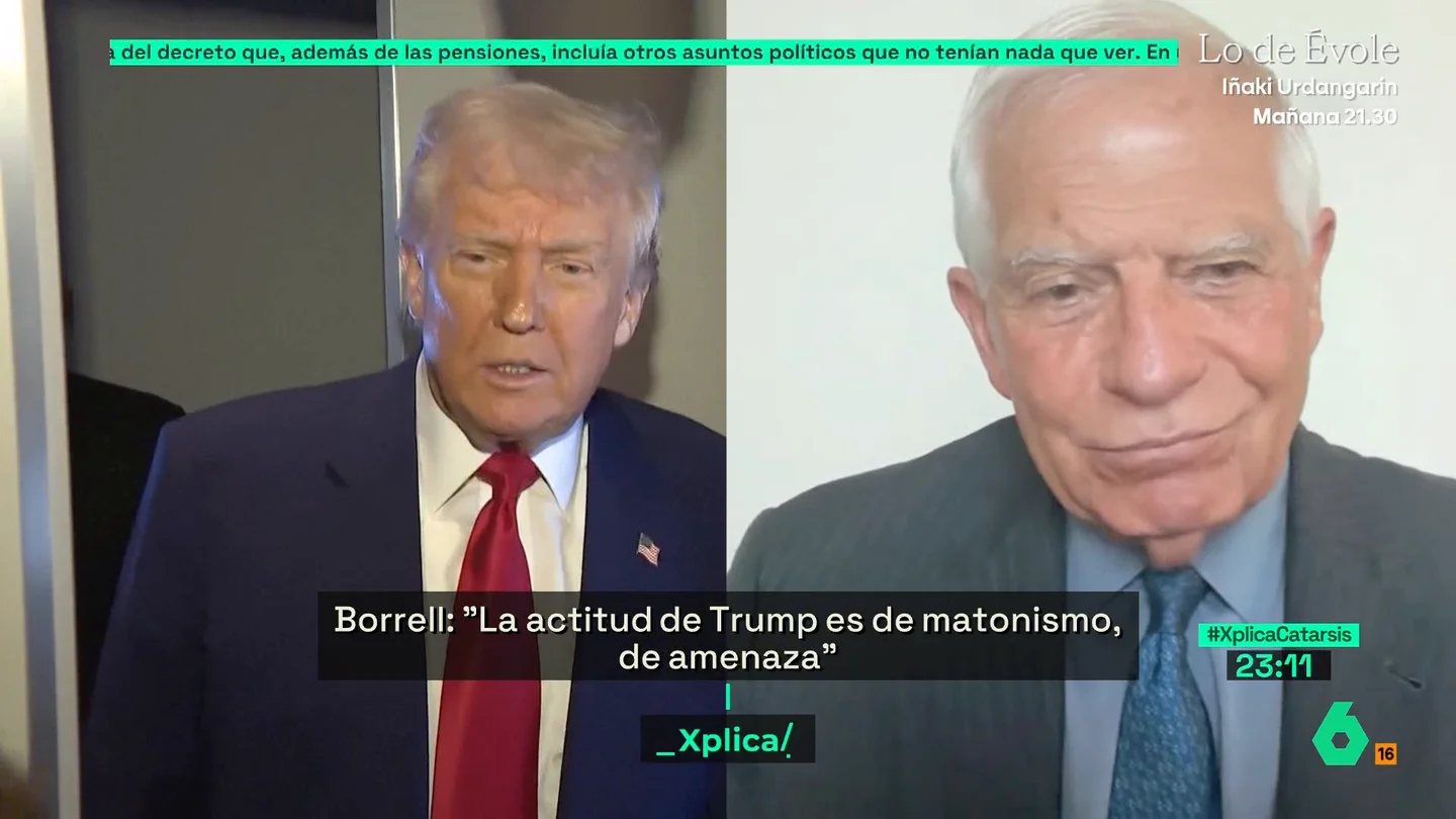 Josep Borrell, sobre Donald Trump: "Tiene actitud de matonismo; solo respeta al fuerte" Josep Borrell, sobre Donald Trump: "Tiene actitud de matonismo; solo respeta al fuerte"