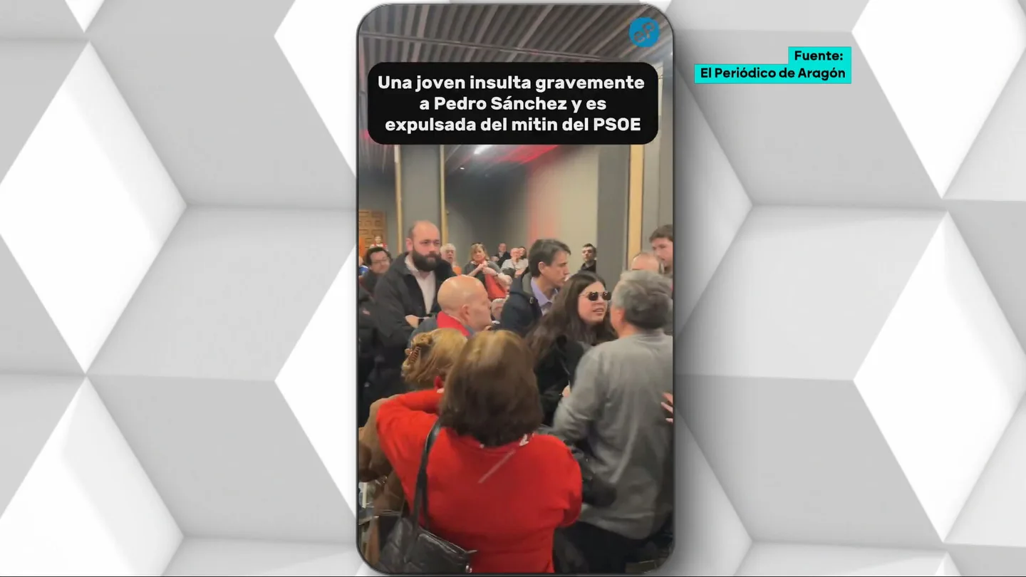 La concejala de Vallanca que insulta a Pedro Sánchez en Teruel. La concejala de Vallanca que insulta a Pedro Sánchez en Teruel.