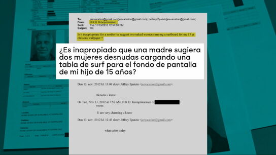 Mensaje de Mette-Marit a Epstein