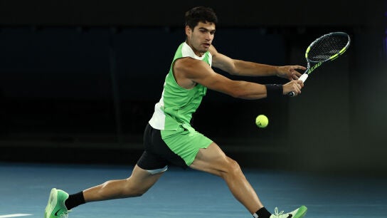 Carlos Alcaraz en la final del Open de Australia.