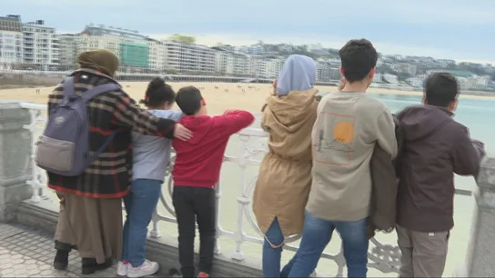 Una familia gazatí empieza de cero en San Sebastián. Una familia gazatí empieza de cero en San Sebastián.