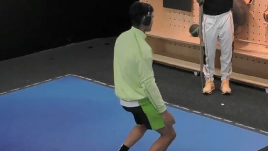 Alcaraz bailando Open Australia 2026