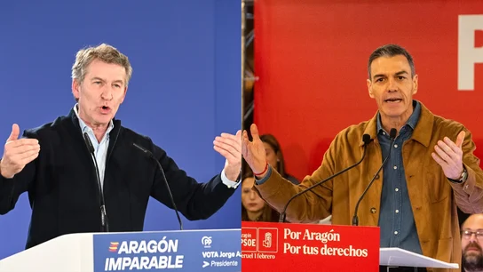 El líder del Partido Popular, Alberto Núñez Feijóo, y el presidente del Gobierno, Pedro Sánchez. El líder del Partido Popular, Alberto Núñez Feijóo, y el presidente del Gobierno, Pedro Sánchez.