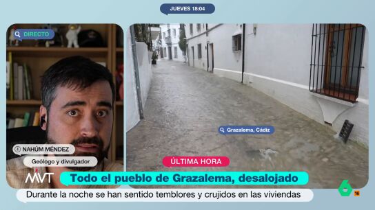 &iquest;Por qu&eacute; se escuchan ruidos en Grazalema tras las intensas lluvias? El ge&oacute;logo Nah&uacute;m M&eacute;ndez lo explica