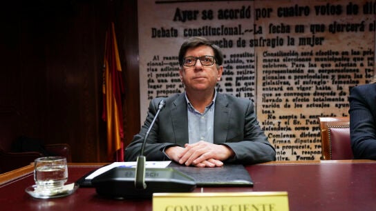 El exdirigente socialista Paco Salazar, durante su comparecencia en el Senado