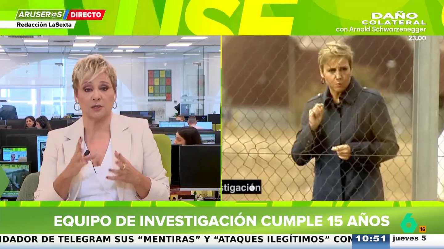 Glòria Serra: "Los agentes nos han contado que, en las cárceles, te da estatus que Equipo de Investigación haga un programa" Glòria Serra: "Los agentes nos han contado que, en las cárceles, te da estatus que Equipo de Investigación haga un programa"