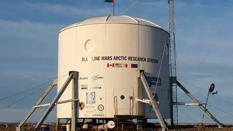 La estación ártica FMARS, donde se desarrollará la misión Hypatia III La estación ártica FMARS, donde se desarrollará la misión Hypatia III