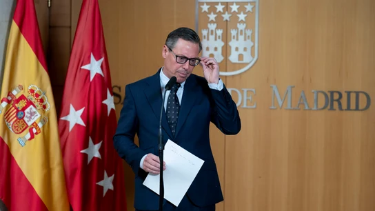 El diputado y secretario general del PP en Madrid, Alfonso Serrano, durante un pleno en la Asamblea de Madrid, a 5 de febrero de 2026 El diputado y secretario general del PP en Madrid, Alfonso Serrano, durante un pleno en la Asamblea de Madrid, a 5 de febrero de 2026