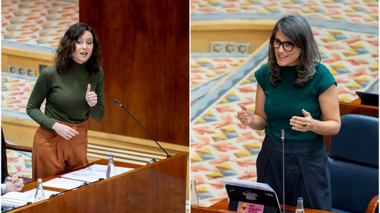 Bergerot (Más Madrid) acusa a Ayuso de proteger al alcalde de Móstoles: "La víctima le pidió ayuda y usted se reunió con el agresor" Bergerot (Más Madrid) acusa a Ayuso de proteger al alcalde de Móstoles: "La víctima le pidió ayuda y usted se reunió con el agresor"