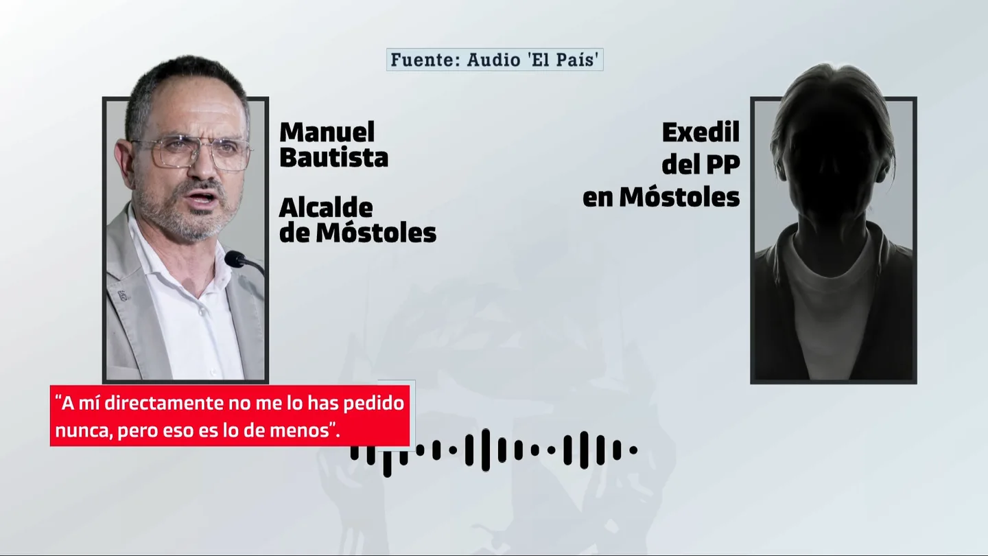 El audio del alcalde de Móstoles que demuestra que mintió al decir que la exedil le había reclamado un ascenso: "A mí no me lo has pedido nunca" El audio del alcalde de Móstoles que demuestra que mintió al decir que la exedil le había reclamado un ascenso: "A mí no me lo has pedido nunca"