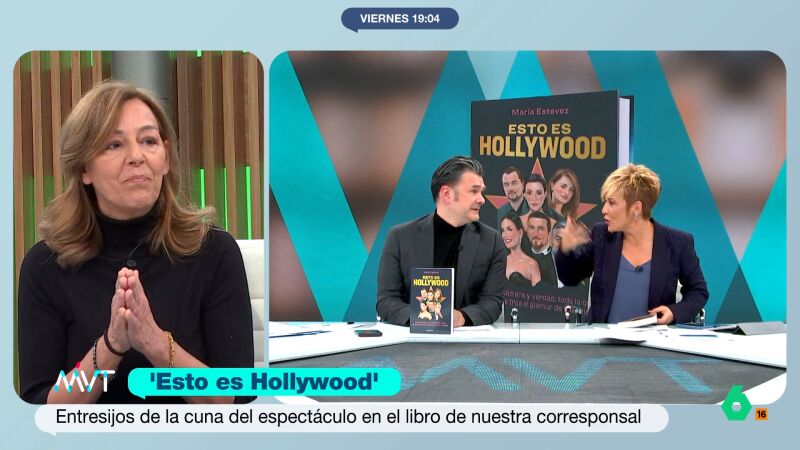 Mar&iacute;a Est&eacute;vez desvela qui&eacute;n le cae mejor tras haber escrito 'Esto es Hollywood': "Antonio Banderas es el m&aacute;s generoso"