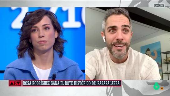 Roberto Leal se rinde ante Rosa tras ganar el bote de 'Pasapalabra': "Con concursantes como ellos, no hay nada imposible" Roberto Leal se rinde ante Rosa tras ganar el bote de 'Pasapalabra': "Con concursantes como ellos, no hay nada imposible"