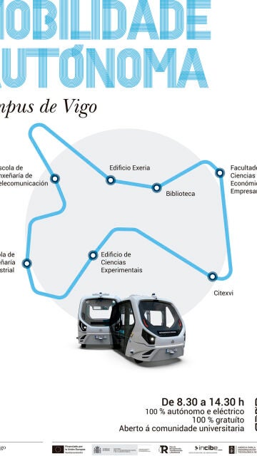 Plano Shuttle Universidad de Vigo
