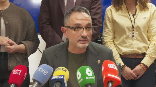 Manuel Bautista, alcalde de M&oacute;stoles, comparece ante los medios de comunicaci&oacute;n